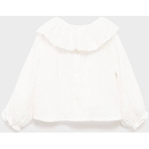 Mango Kids - Top - 100% Katoen - Met Rechte Mouwen - Peter Pan-kraag