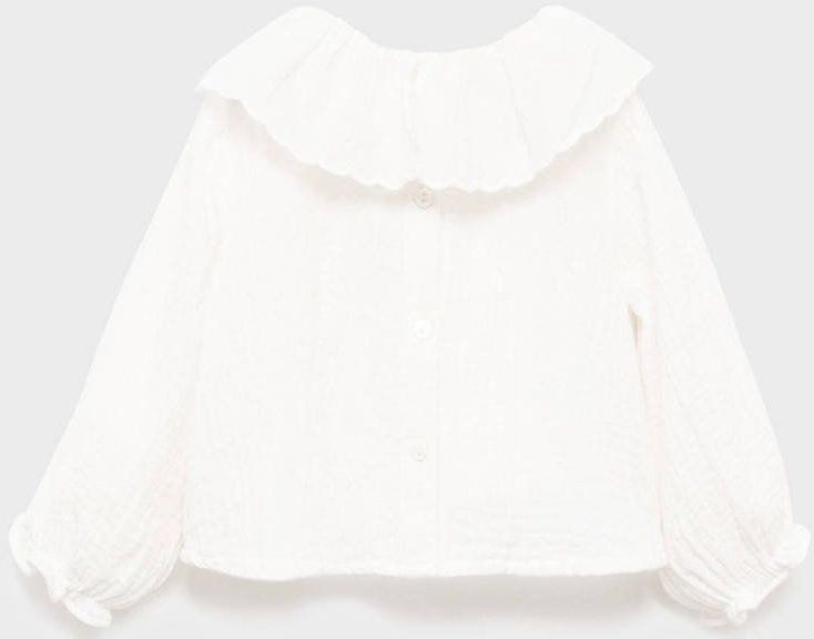 Mango Kids - Top - 100% Katoen - Met Rechte Mouwen - Peter Pan-kraag