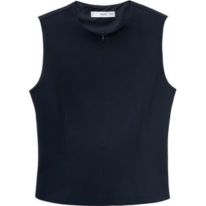 Mango cropped top marineblauw