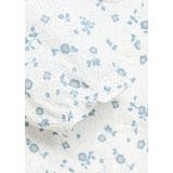 Mango Kids - Blouse - Wit - 100% Katoen - Ronde Hals - Rechte Mouwen