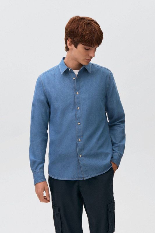 MANGO TEEN - Overhemd - 100% Katoen - Lange Mouwen