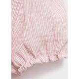 Mango - Blouse - Katoen - Korte Mouwen - Peter Pan-kraag