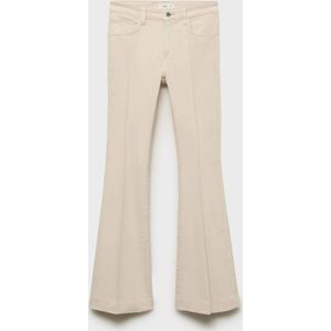 Mango - Flared Jeans - Beige - Regular Waist