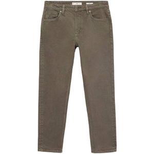 Mango Man - BEN - Tapered Jeans - Donkergroen