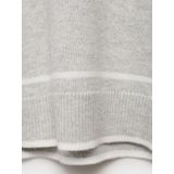 MANGO KIDS - Trui 'KATIE' - Lichtgrijs/Wit - Gebreide Trui
