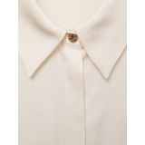 MANGO - IDEALE - Blouse - Lichtbeige - Klassieke Blouse - Lange Mouw