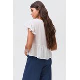 MANGO TEEN - Top - V-hals - Korte Mouwen