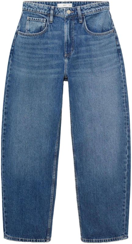 MANGO - BET - Jeans - Blauw Denim - Baggy - Mid Waist