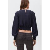 MANGO TEEN - Top - Lange Mouwen - Ronde Hals - Zachte Viscose en Polyester