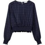 MANGO TEEN - Top - Lange Mouwen - Ronde Hals - Zachte Viscose en Polyester