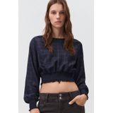 MANGO TEEN - Top - Lange Mouwen - Ronde Hals - Zachte Viscose en Polyester