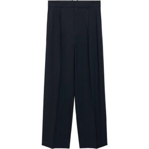 Mango - Wide Leg Low Waist Pantalon - Marine