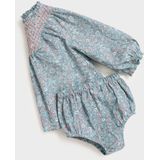 Mango - A-lijn Jurk - Middenblauw - Met Bloomer