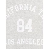 MANGO KIDS - Jurk 'TRIP' - Antraciet / Lichtgrijs / Wit - Jerseyjurk