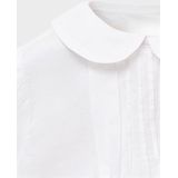 Mango Kids - Top - Lange Mouwen - Peter Pan-kraag - 100% Katoen