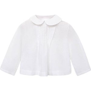 Mango Kids - Top - Lange Mouwen - Peter Pan-kraag - 100% Katoen