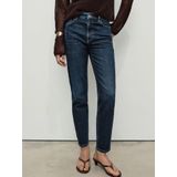 Mango high waist mom jeans dark blue denim