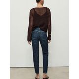 Mango high waist mom jeans dark blue denim