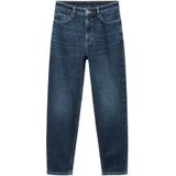 Mango high waist mom jeans dark blue denim