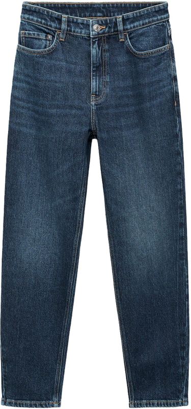Mango high waist mom jeans dark blue denim