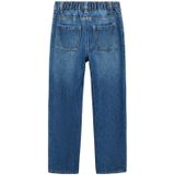 Mango - Jeans - Middenblauw - Straight Fit - 100% Katoen