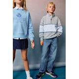 Mango - Jeans - Middenblauw - Straight Fit - 100% Katoen