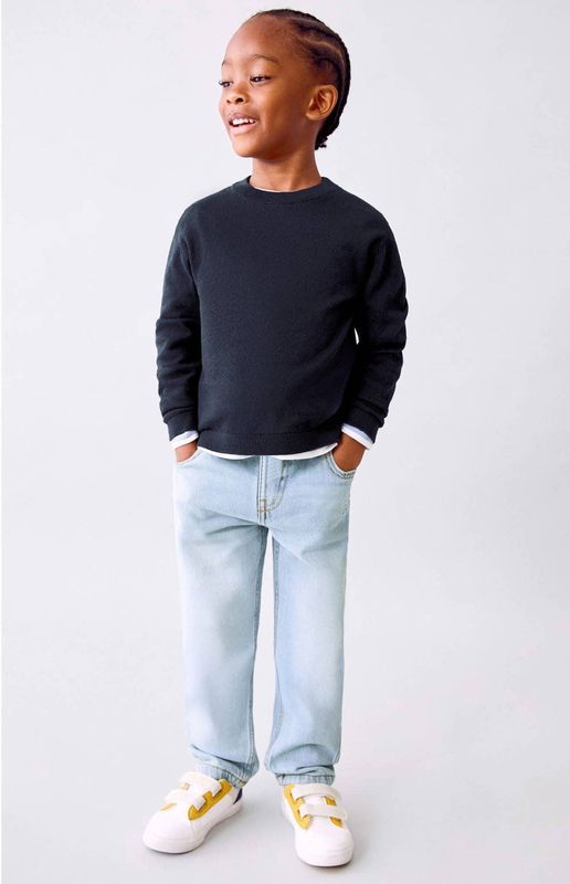 Mango Kids - Straight Leg Jeans - Lichtblauw