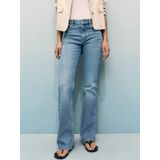 Mango - Flared Jeans - Lichtblauw - Denim