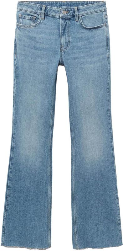 Mango - Flared Jeans - Lichtblauw - Denim