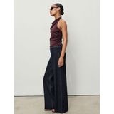 MANGO - CATHERIN - Jeans - Donkerblauw - Wide Leg - High Waist