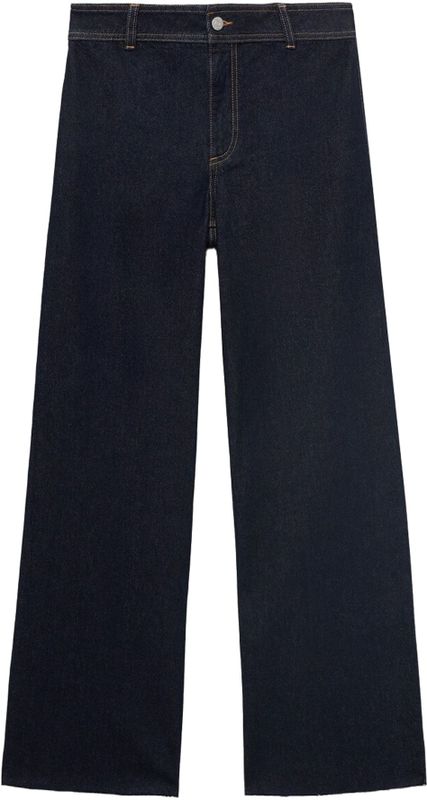MANGO - CATHERIN - Jeans - Donkerblauw - Wide Leg - High Waist