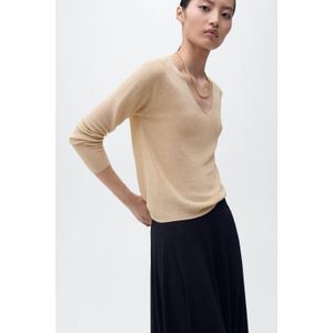 Mango - Gebreide Trui - Goud