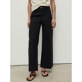 MANGO - CATHERIN - Jeans - Zwart - Loosefit - Mid Waist