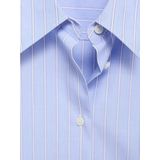 Mango blouse Lichtblauw/wit