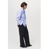 Mango blouse Lichtblauw/wit