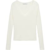 MANGO - SESETA - Trui - Crème - Slanke Pasvorm - Lange Mouw
