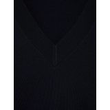 MANGO - LUCCAV - Trui - Navy - V-hals - Lange Mouw