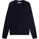 MANGO - LUCCAV - Trui - Navy - V-hals - Lange Mouw