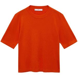 MANGO - LUCCAS - Trui - Donkeroranje