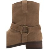 MANGO TEEN suède bikerboots bruin