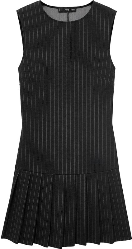 MANGO - Jurk 'JOLIE' - Grijs Gemêleerd - Jerseyjurk