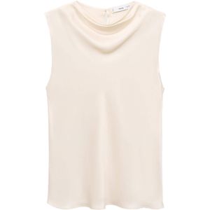 MANGO - MART - Blouse - Lichtbeige - Mouwloos