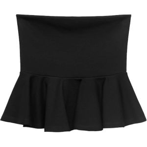 MANGO - PEPLUM - Top - Zwart