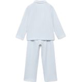 Mango Kids - Pyjama - Lichtblauw/Wit