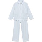 Mango Kids - Pyjama - Lichtblauw/Wit