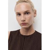 Mango - Top - Bruin - Mouwloos - Ronde Hals