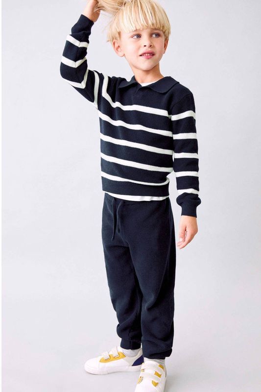 Mango Kids - Casual Broek - Marine
