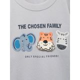 MANGO KIDS - Sweatshirt - Blauw - Familie - Losse Pasvorm - Lange Mouw