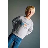 MANGO KIDS - Sweatshirt - Blauw - Familie - Losse Pasvorm - Lange Mouw