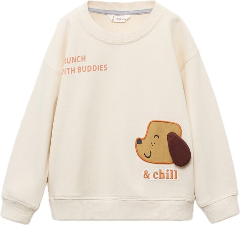 MANGO KIDS - CHILL - Sweatshirt - Beige - Lange Mouw